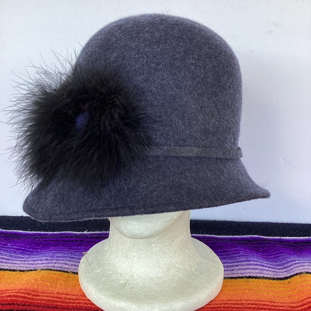 Vintage Nordstrom Women’s Wool fancy hat made in Italy 100% wool - Picture 7 of 10